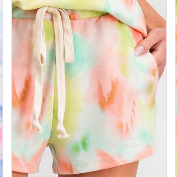 🍈🍊LIME & PEACH 2PIECE TIE DYE SET - Picture 3 of 10